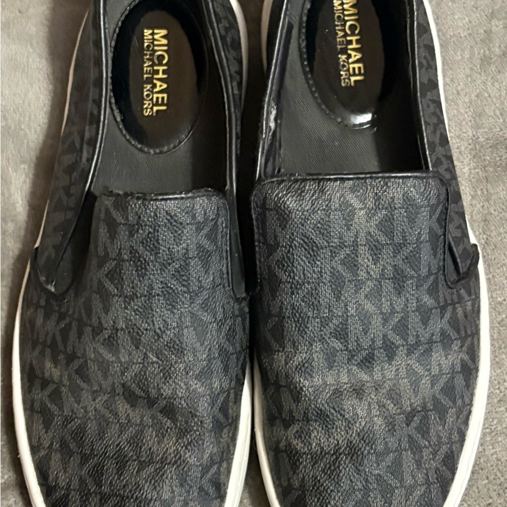 Michael Kors Women’s Monogram Black Slip-On Sneaker